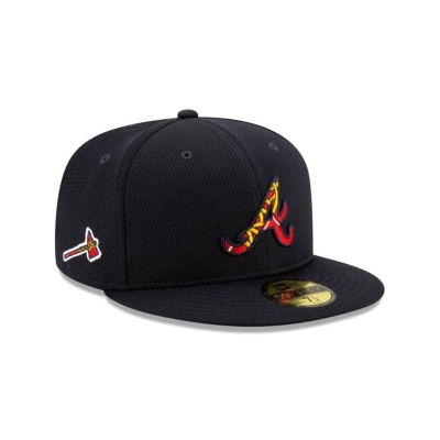 Sapca New Era Atlanta Braves MLB Batting Practice 59FIFTY Fitted - Albastri